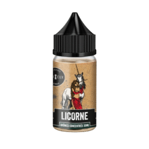 Fiole de 30ml de l'arôme Licorne de la marque Curieux