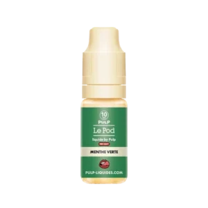 Eliquide de 10ml goût Menthe verte de la marque Le Pod Pulp