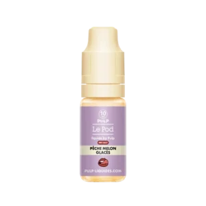 Eliquide de 10ml goût Pêche Melon Glacés de la marque Le Pod Pulp